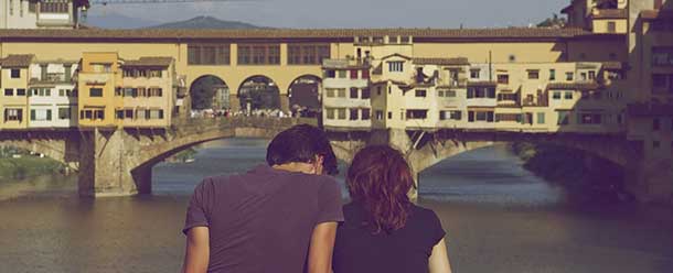 Liebespaar am Ponte Vecchio Liebespaar am Ponte Vecchio