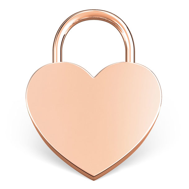Liebesschloss Herz individuelle Gravur pink Geschenkverpackung 2 Schlüssel 