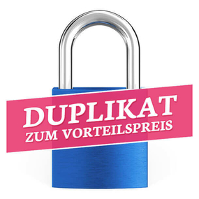 Liebesschloss Duplikat Blau