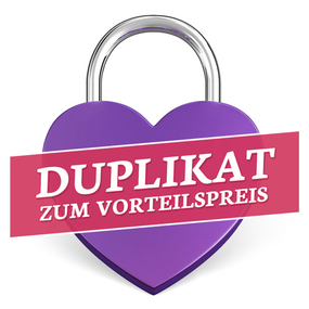 Herz-Liebesschloss Duplikat Lila