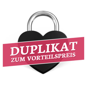 Mini Herz-Liebesschloss Duplikat Schwarz