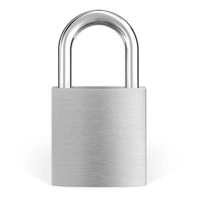 Liebesschloss Silber