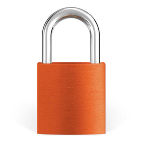Liebesschloss Orange