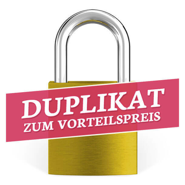 Liebesschloss Duplikat Gold