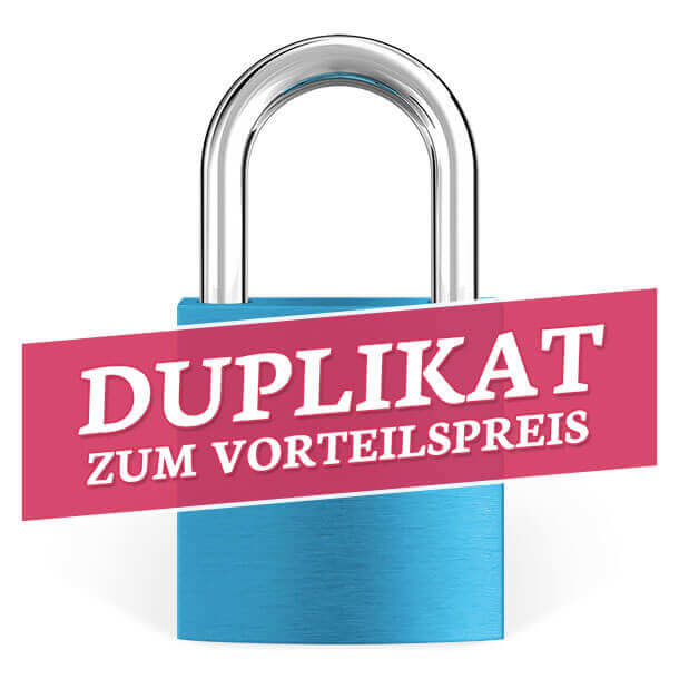 Liebesschloss Duplikat Hellblau