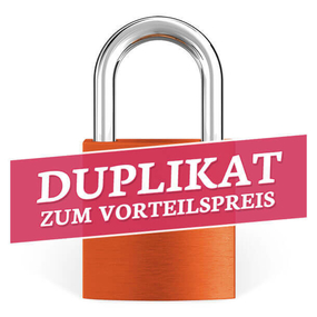 Liebesschloss Duplikat Orange